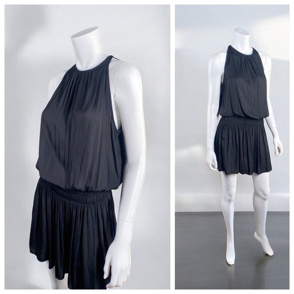 Modern Citizen Blouson Mini Dress Sleeveless Black, Size Medium - Picture 14 of 15